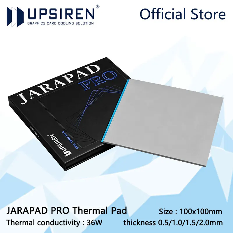 

Upsiren JARAPAD PRO 36W GPU CPU Heatsink Cooling Conductive Silicone Pad, 100x100mm High Quality Original Authentic Thermal Pad