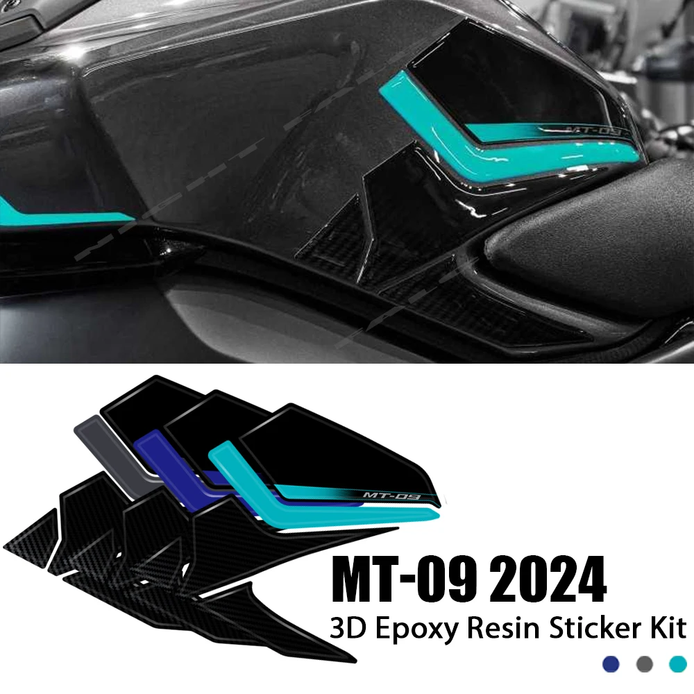 

MT 09 2024 accessories Waterproof Protective Tank Pad Sticker Kit 3D Resin Protective Sticker For MT-09 MT09 2024