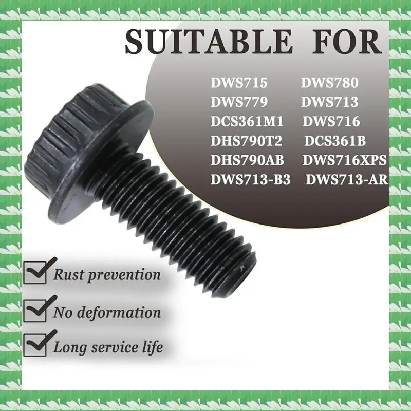 

ONCE 2Pcs N600011 Miter Saw Blade Bolt For Miter Saw Models DWS716XPS DWS715 DWS779 DWS713 DCS361M1 DWS716