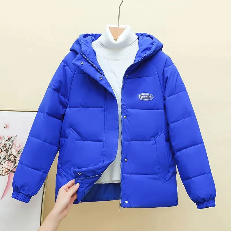 Women's Short Coat 2025 Winter New Thicken Down cotton Jackets Female Warm Parka Lady Hooded Coat Casual Student Loose Outwear
