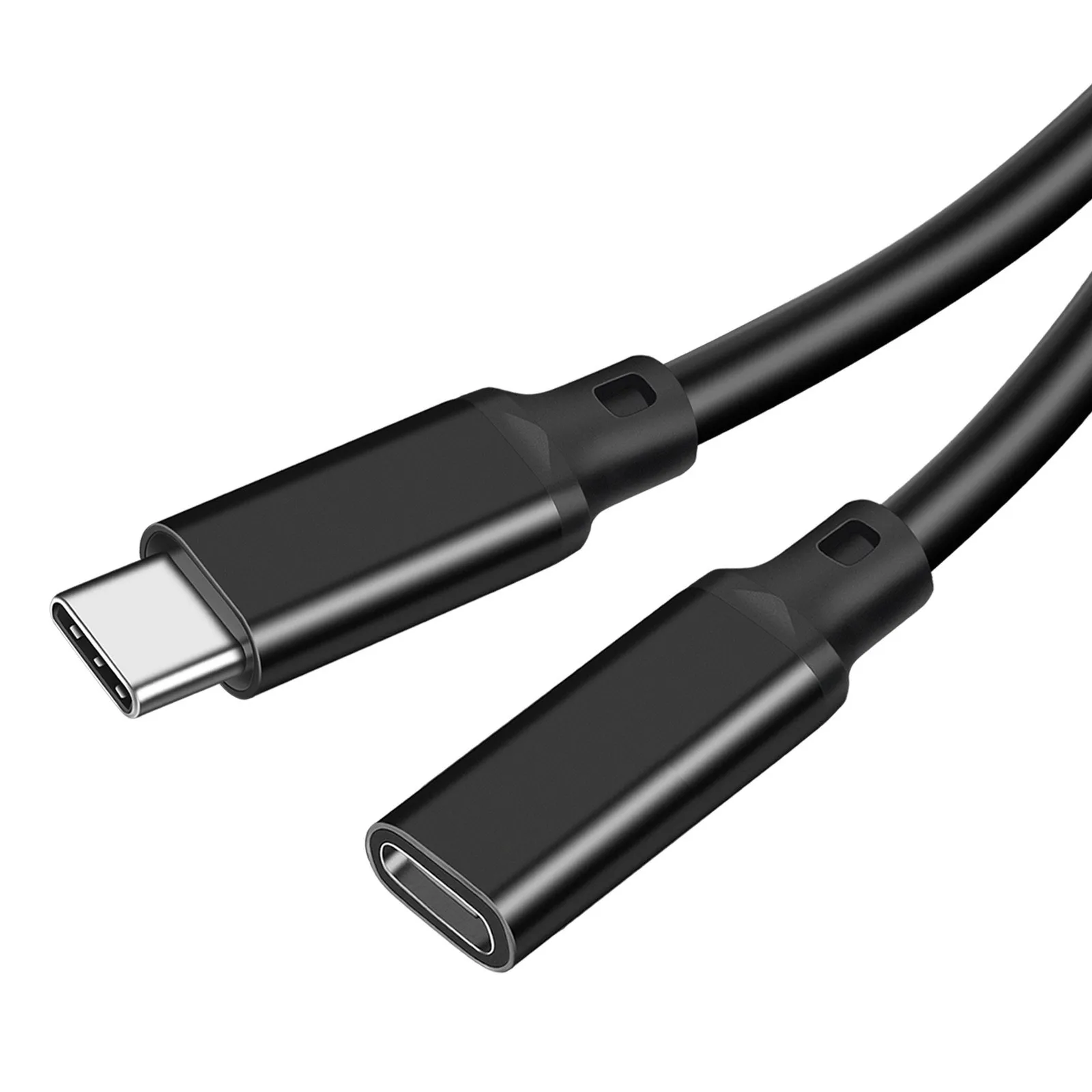 20Gbps USB C 3.2 Extension Cable, 90 Degree USBC 3.2 Gen2 Type-c Male to Female Extender 4K@60Hz 100W Charging 0.2M 0.5M 1M 2M