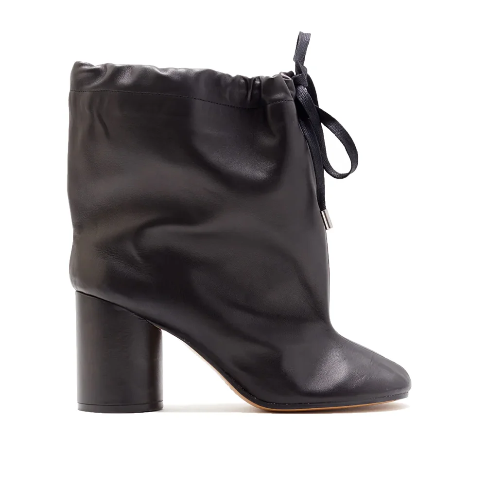 

Модные женские сапоги до середины икры на массивном каблуке, выполненные на заказ, большие размеры.