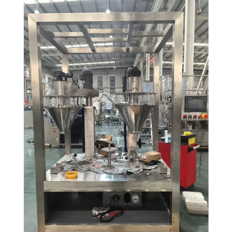 High-Accuracy Milk Powder Packaging Canning Line with Auger Filler Nitrogen Flushing Filling Seaming