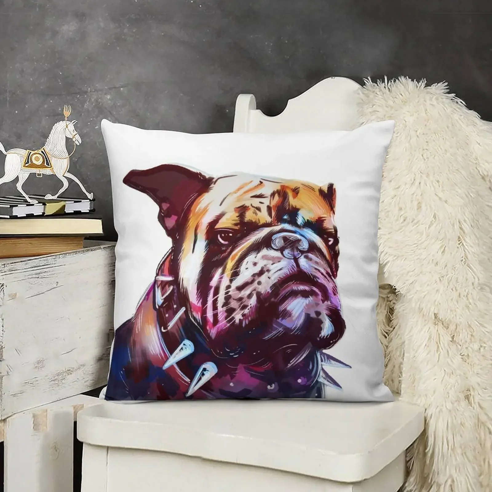

.Bully. Throw Pillow Pillowcases christmas supplies Decorative Cushion Cover Plaid Sofa pillow