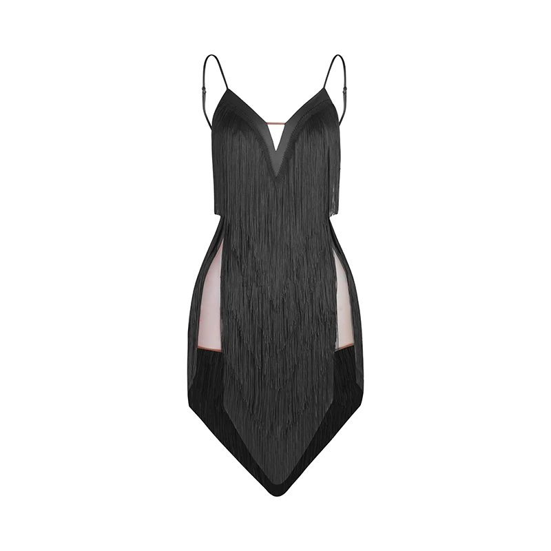 فستان نسائي للرقص اللاتيني في المملكة المتحدة - أداء قاعة الرقص الأنيق مع شورت مدمج ومناسب للتخسيس #5