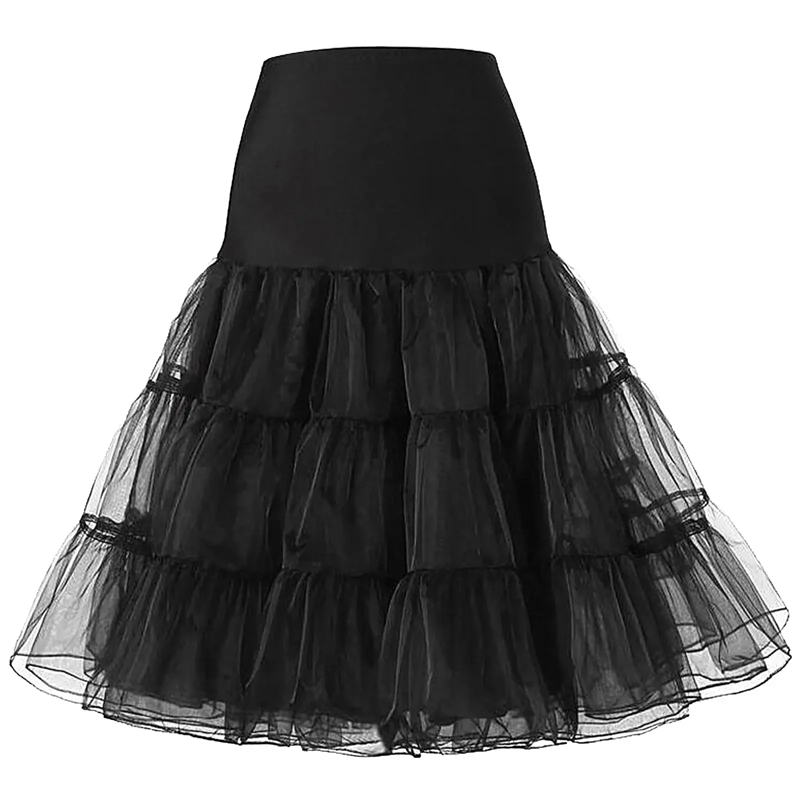 Rok dalam wanita 1950s, rok Dalaman balet Puffy Tutu Crinoline 2024