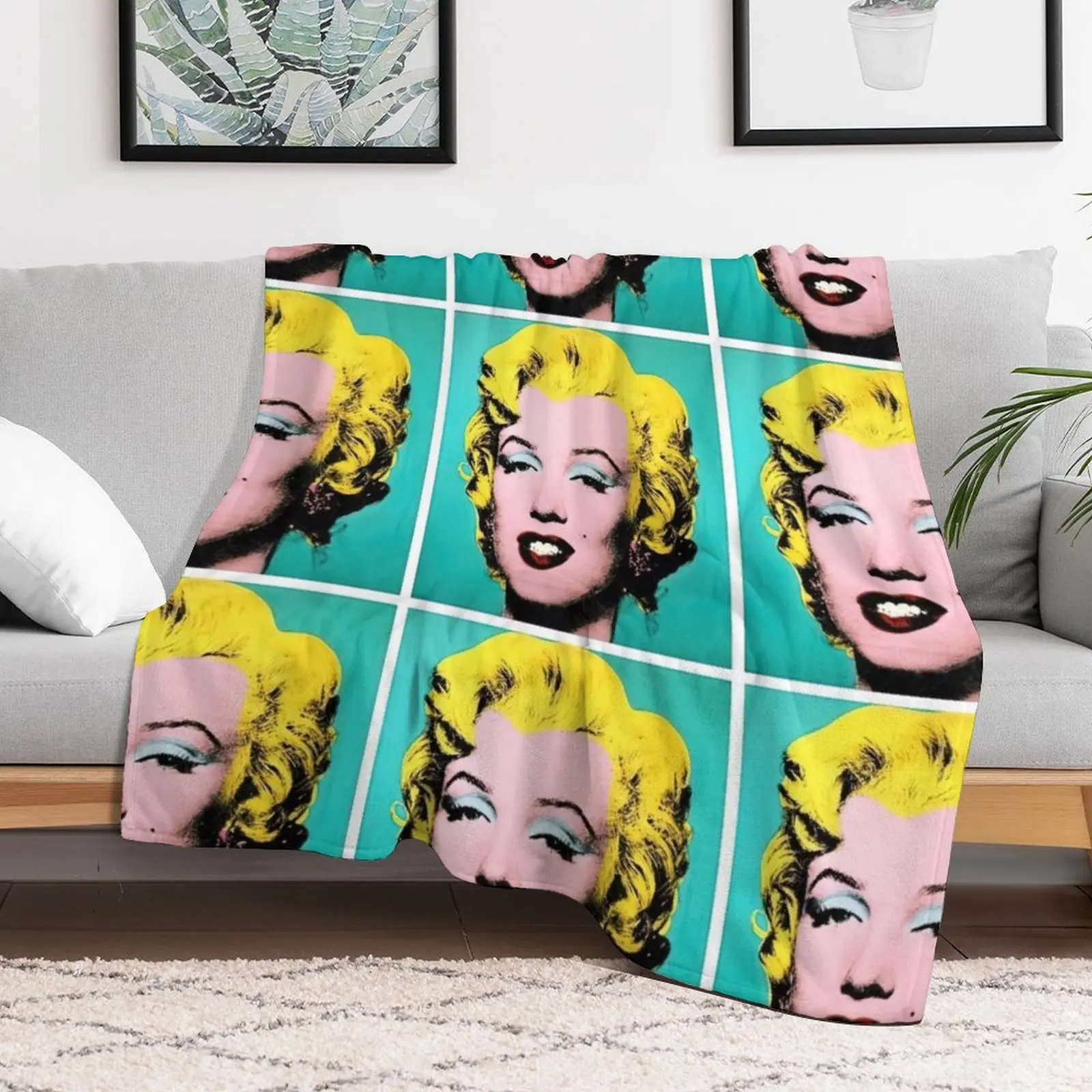 

andy warhol pop art, andy warhol vintage, andy warhol artist Throw Blanket Plush Heavy funny gift Blankets