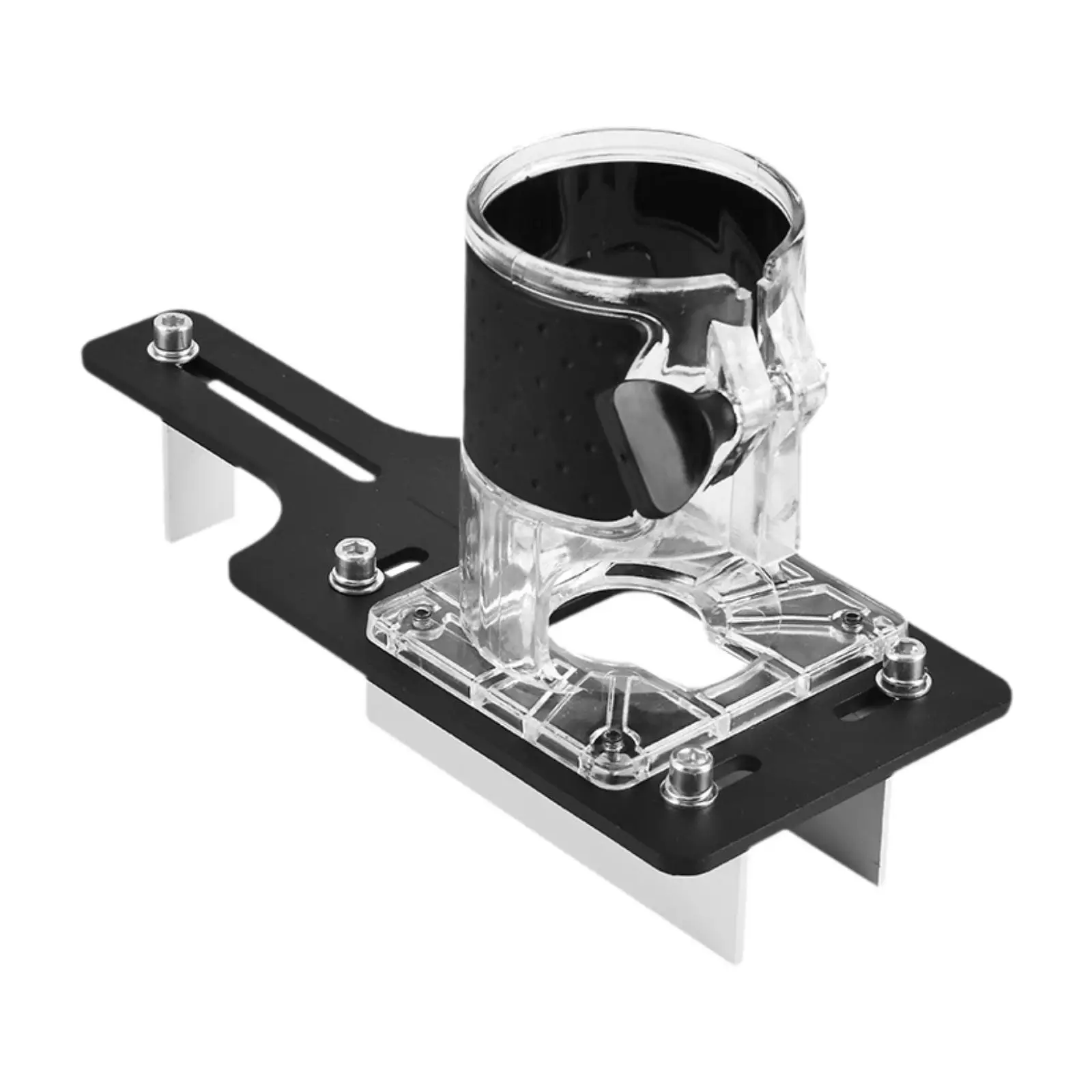 Wood Router Base Wood Router Tool Portable Mortising Jig 2 in 1 Invisible Fastener Slotting Bracket for Furniture Splicing