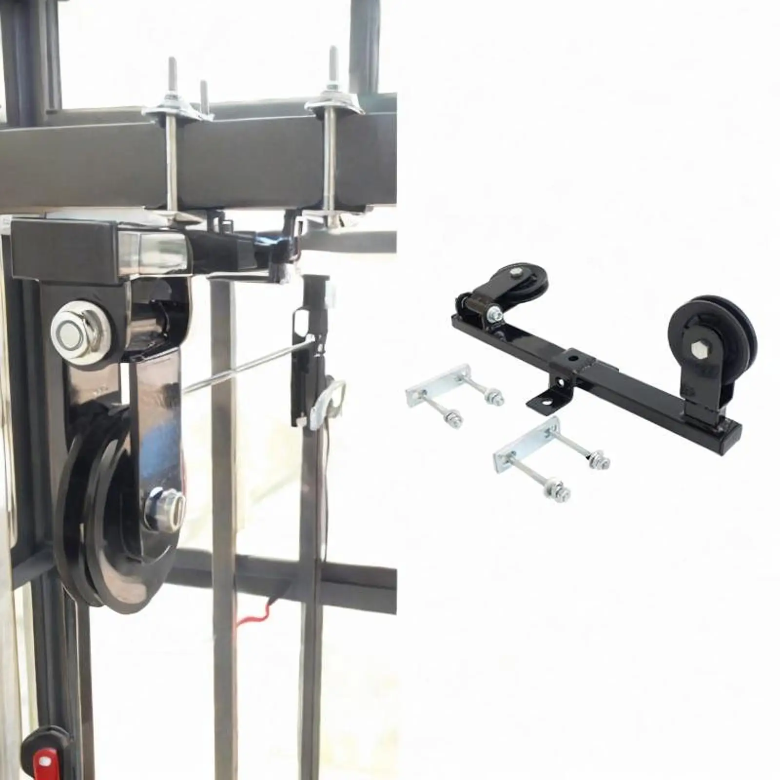 

Power Rack Pulley Attachment Heavy Duty Workout Fitness Training Equipment Cable