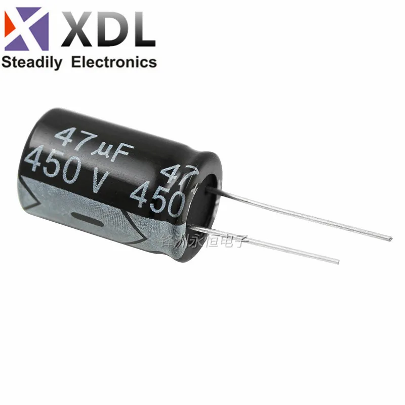 5pcs 450V47UF 16*25MM 47UF 450V 16*25 new aluminum electrolytic capacitor