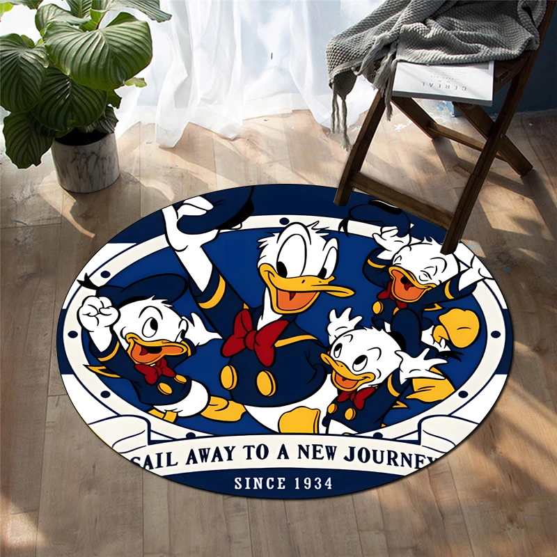 Mickey Mouse Clubhouse Printed Cartoon Round Carpet for kids Living Room Rugs Camping Picnic Mats Yoga Mat Gifts round rugs