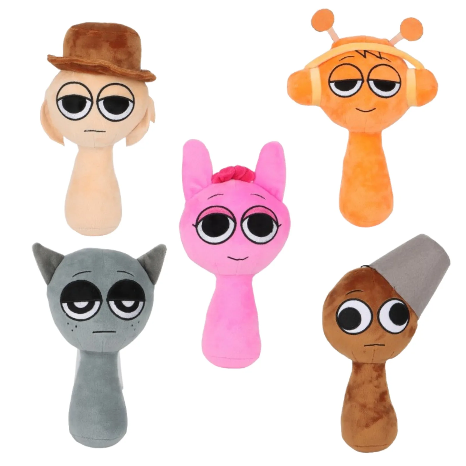 Sprunki Cartoon Kawaii Action Figure Fashion Toys Oren Wenda Incredibox Pillow Children Charm Collection Ornament Kids Gift Doll