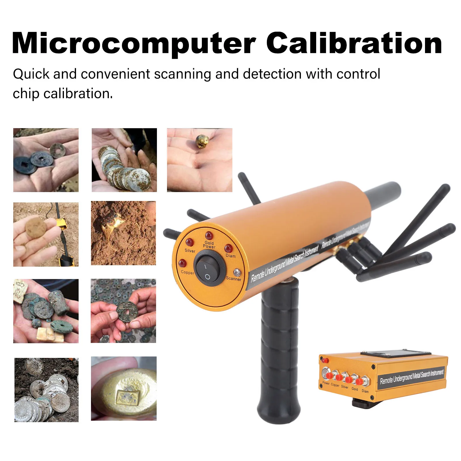 AKS Metal Detector Outdoor Adventure Handheld Metal Detector Pinpointer Finder 30m Depth 1200m Range Remote Search System