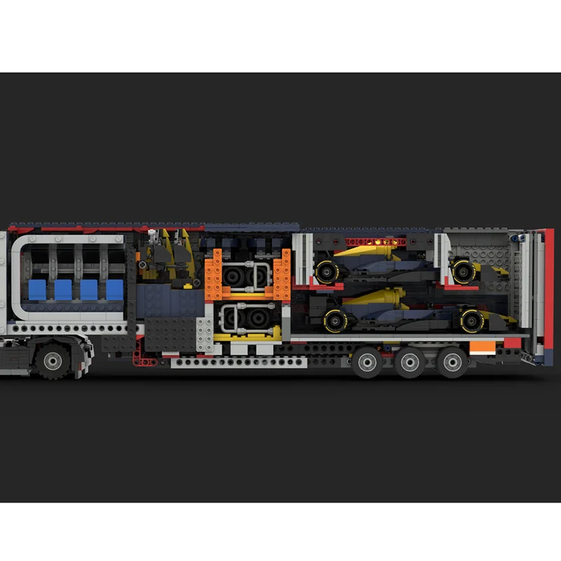 

Модель городского грузовика MOC: Технологичные модульные блоки для сборки, подарки, рождественские игрушки, наборы для самостоятельной сборки