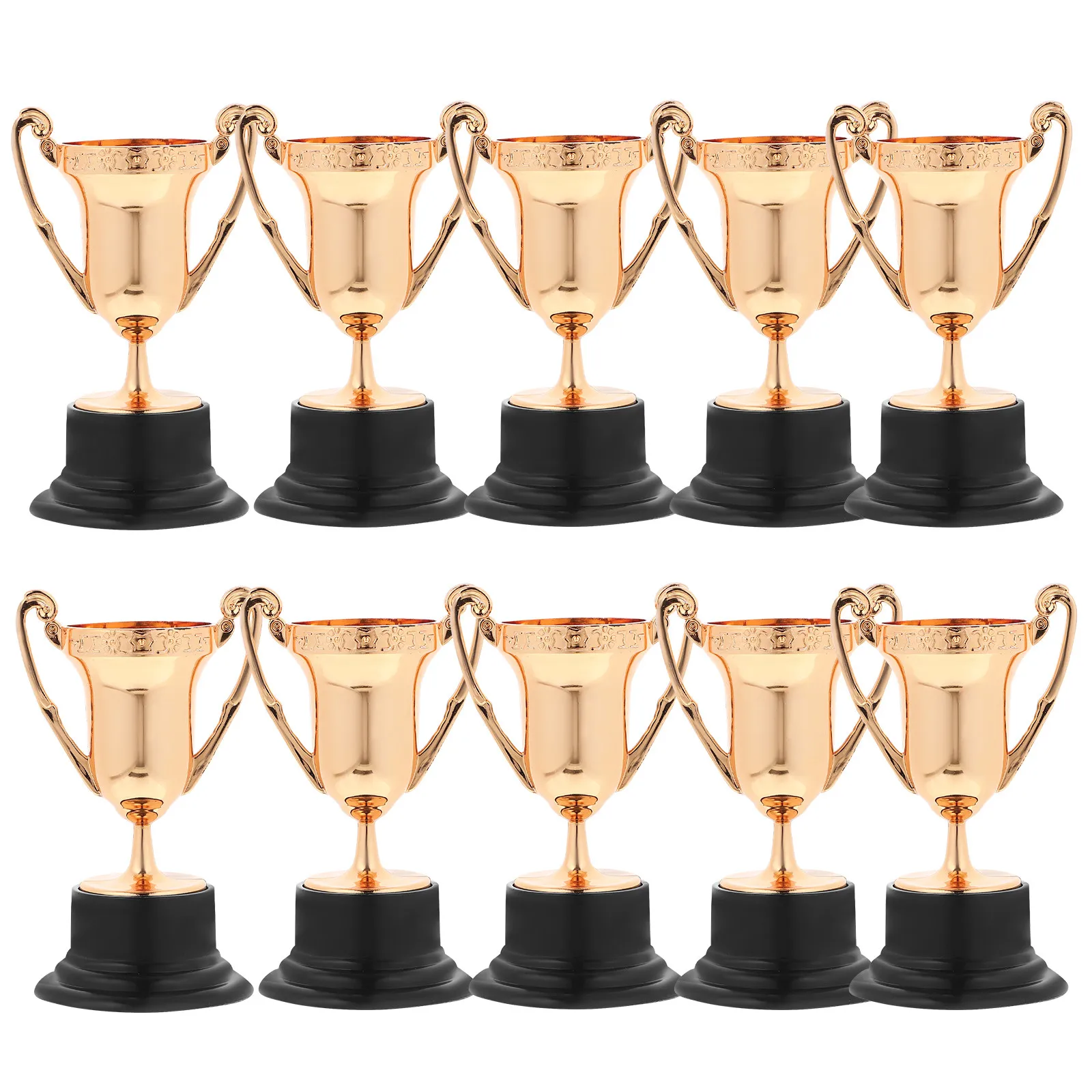 10Pcs Plastic Trophy Unique Shape Award Trophy for Competition Ceremony Party Celebration Prize Winner Decoration