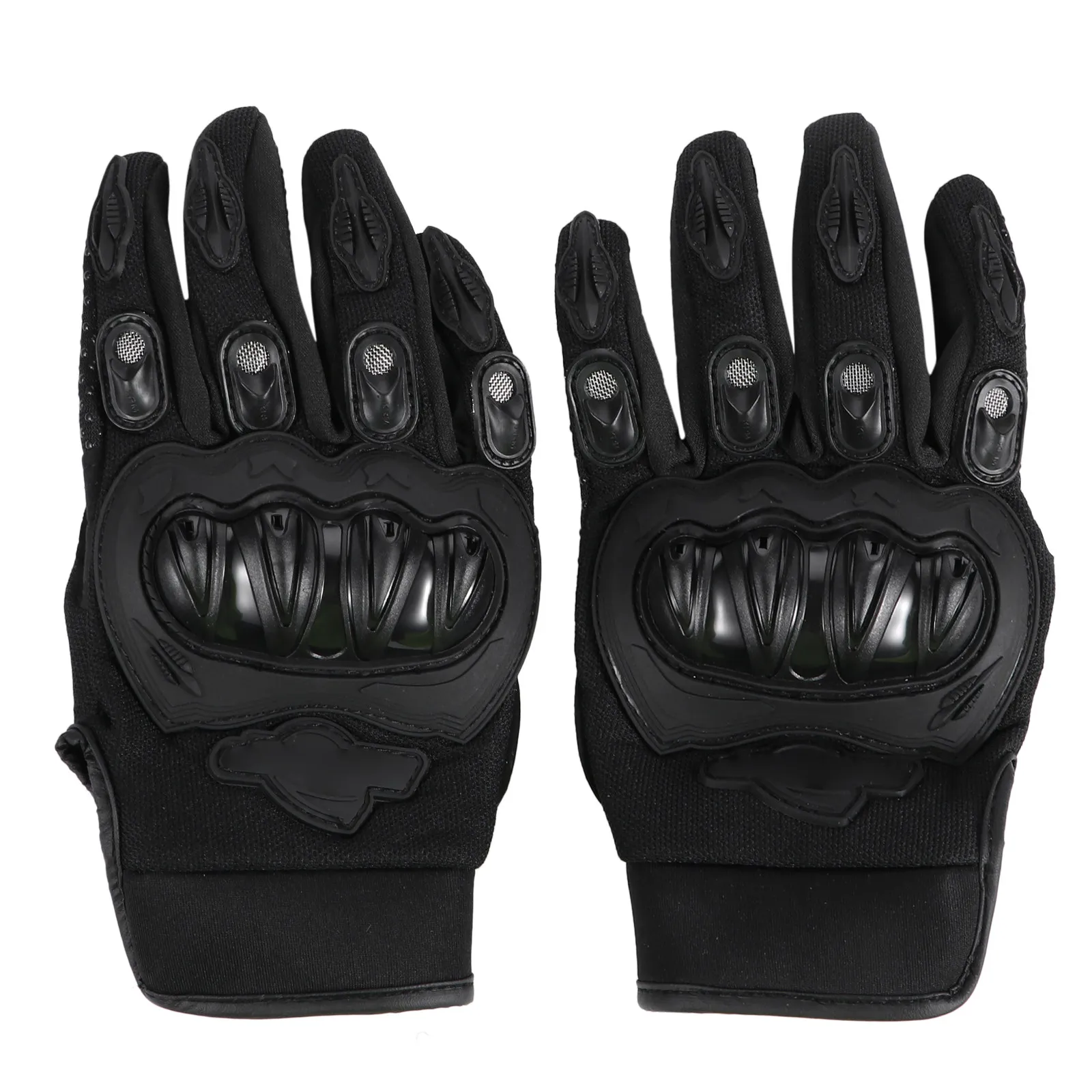 

1Pair Cycling Gloves Full Finger Anti-Skid Motorcycle Riding Gloves Black Breathable Comfortable Durable Windproof Sports