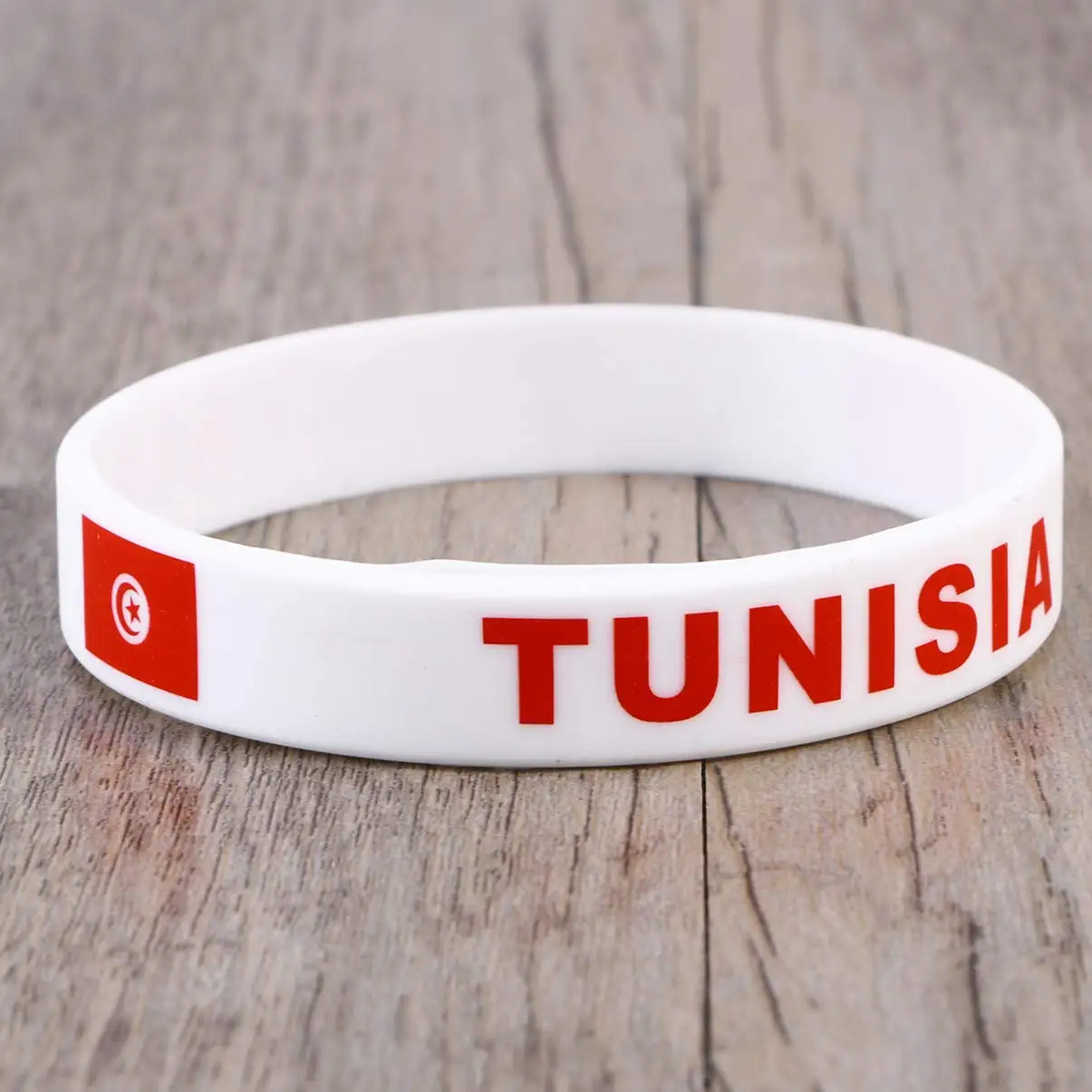 2pcs Tunisia Flag Silicone Bracelets Sport Game Wristbands Tunisian Wrist Strap for Men Women Rubber Band Fashion Accessories