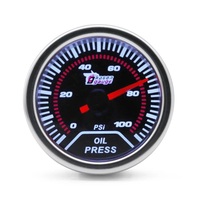 2 Inch 52mm Car Oil Pressure Gauge 12V LED Display OIL Press PSI Meter for Automotive Racing & Engine Modification