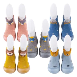 Cute and Comfy Cotton Newborn Baby First Walkers Socks Baby Soft-Soled Indoor Casual Shoes Breathable and Non-Slip Baby Shoes