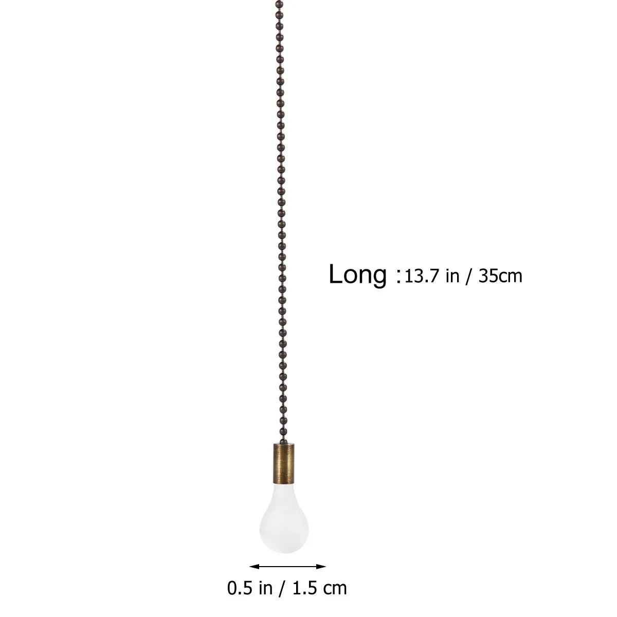 2Pcs Modern Round Beaded Ceiling Fan Pull Chain Pendant Lamp Cable Extender for Chandelier Fan Light Switch Vintage Elegant Home