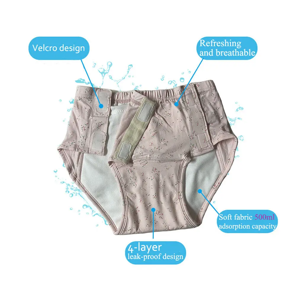 Women’s Incontinence Underwear Reusable Washable Washable Urinary Brief