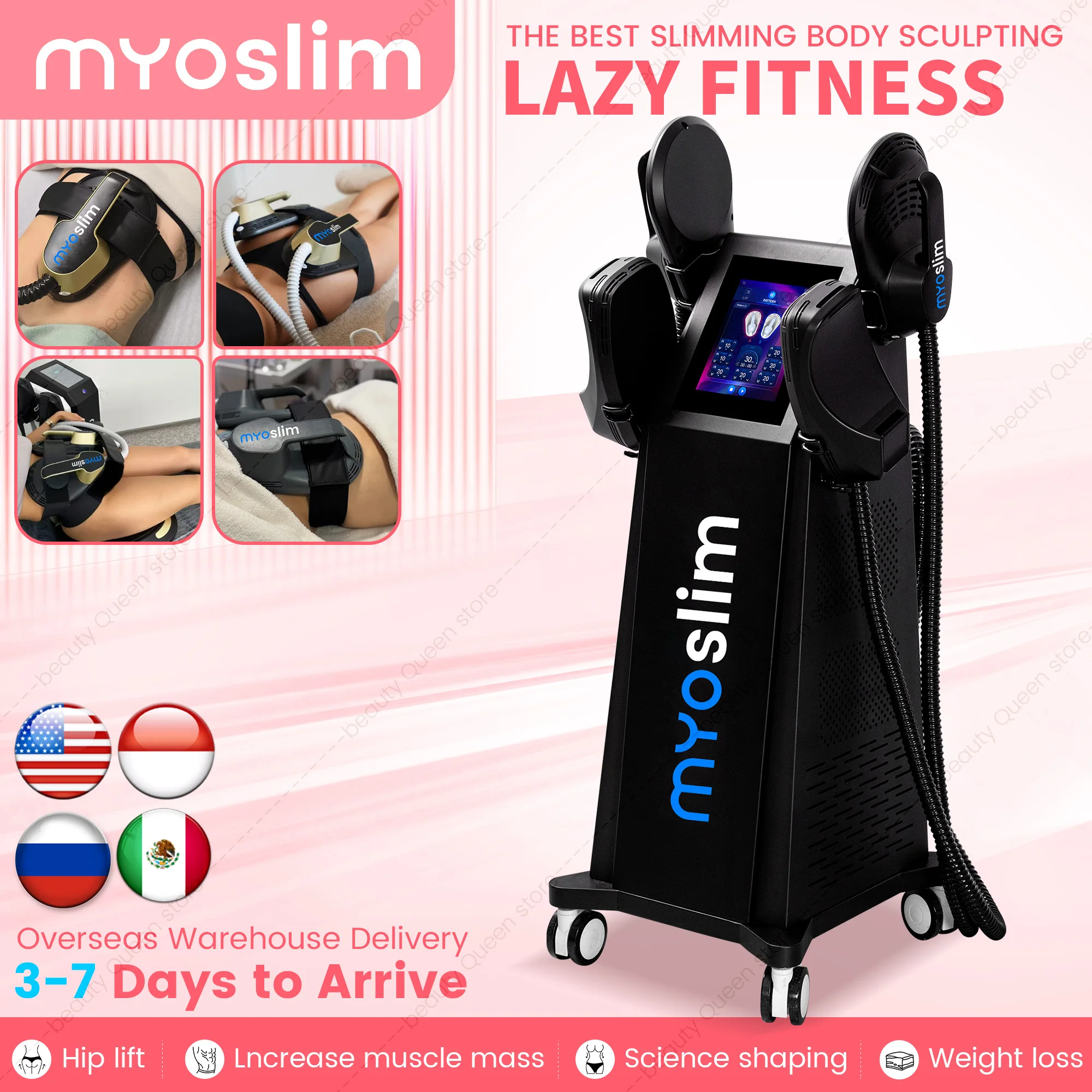 

New myoslim Salon-Grade Body Toning Instrument Advanced EMS Technology Slim and Firm Without Hard Exercise For All Skin Types