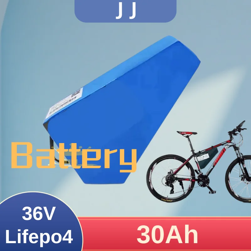 

Треугольный аккумулятор lifepo4 36 В, 30 Ач с BMS 12S для механических двухколесных двигателей 36 В, 1500 Вт, источник питания для небольших автомобилей + упаковка