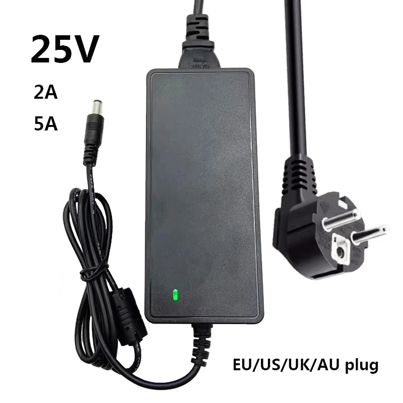 25v DC Power Supply 25 V 25 Volt Power Supply ac/dc 25v Source Transformer 220v 25v 2a 5a Power Adaptor AU UK US EU Plug 5.5mm