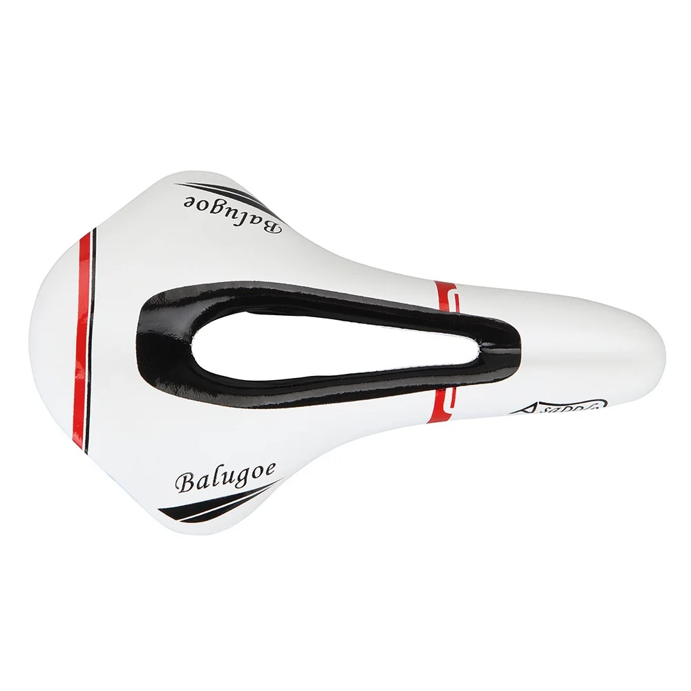 BALUGOE  Bicycle Saddle Seat MTB Road/Mountain Bike Cushion Black/White/Red