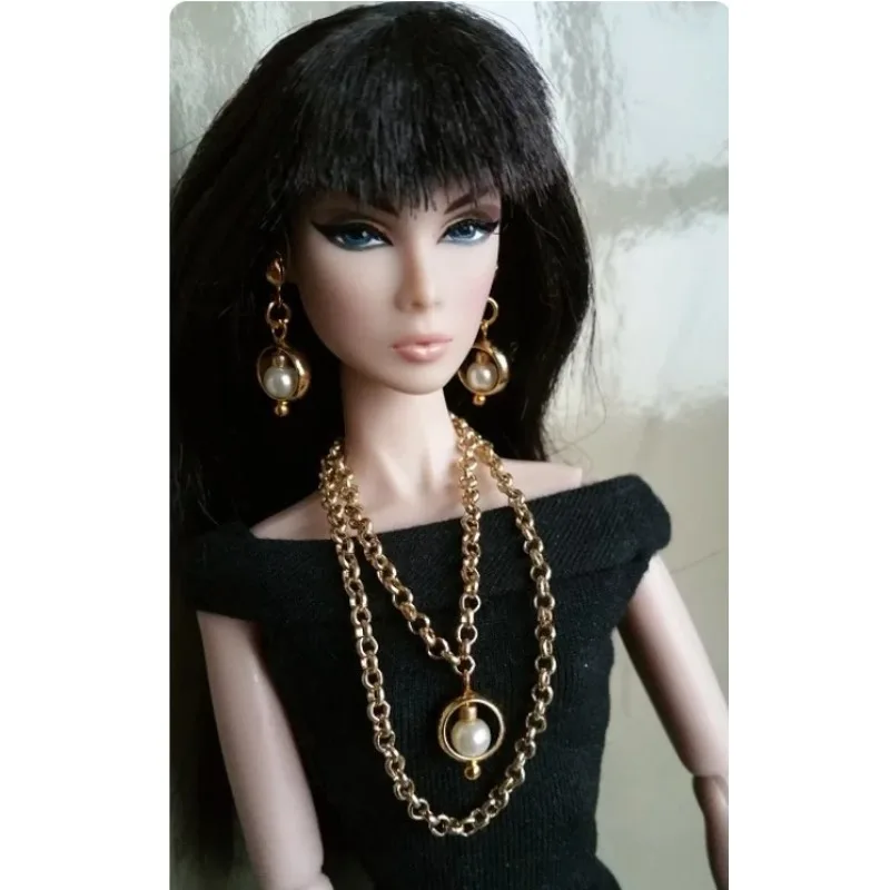 New styles Handmade Fashion Jewelry Earring  Necklace Accessories For BB Fr 1:6 Dolls BBIKD24E