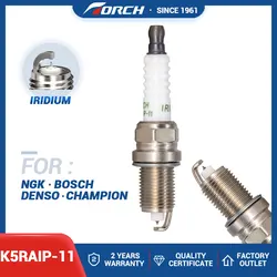 Iridium Platinum Spark Plug TORCH K5RAIP-11 Replace for Candle PZFR5F-11 IZFR5G DENSO PKJ16CR-L11 KJ16CR-U11 CHAMPION RC12MC4