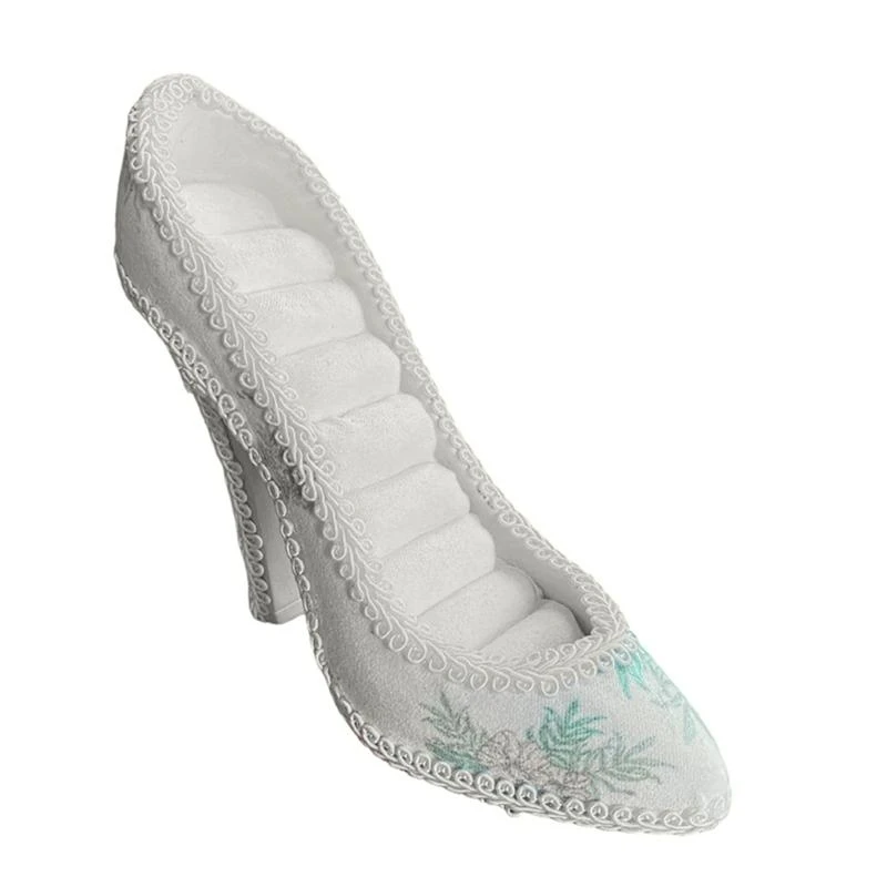 

A52E High Help Shoes Dewelry Showcase Stand с жемчугом деталями элегантного организатора хранения для колец ожерелья серьги