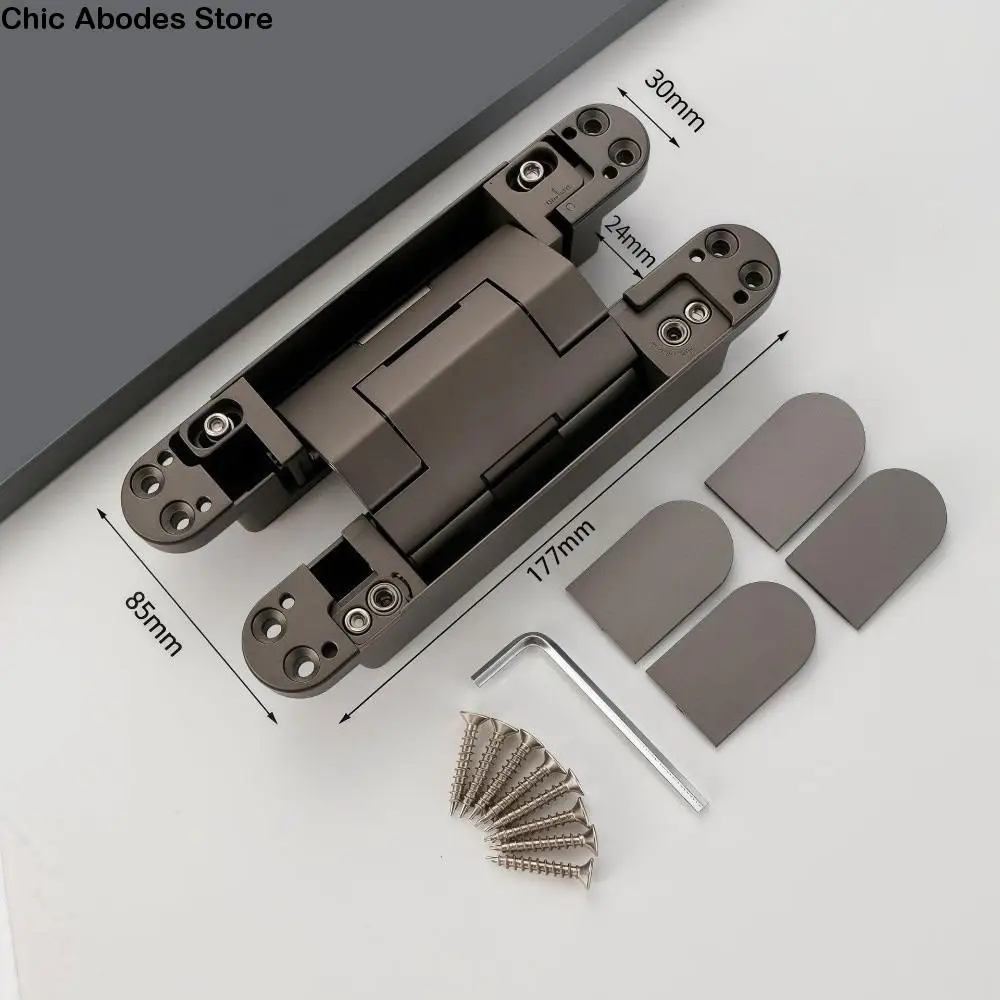 

Silent Close Hydraulic Adjustable Hinge Invisible Mounting Folding Invisible Door Hinge Strong Bearing Capacity