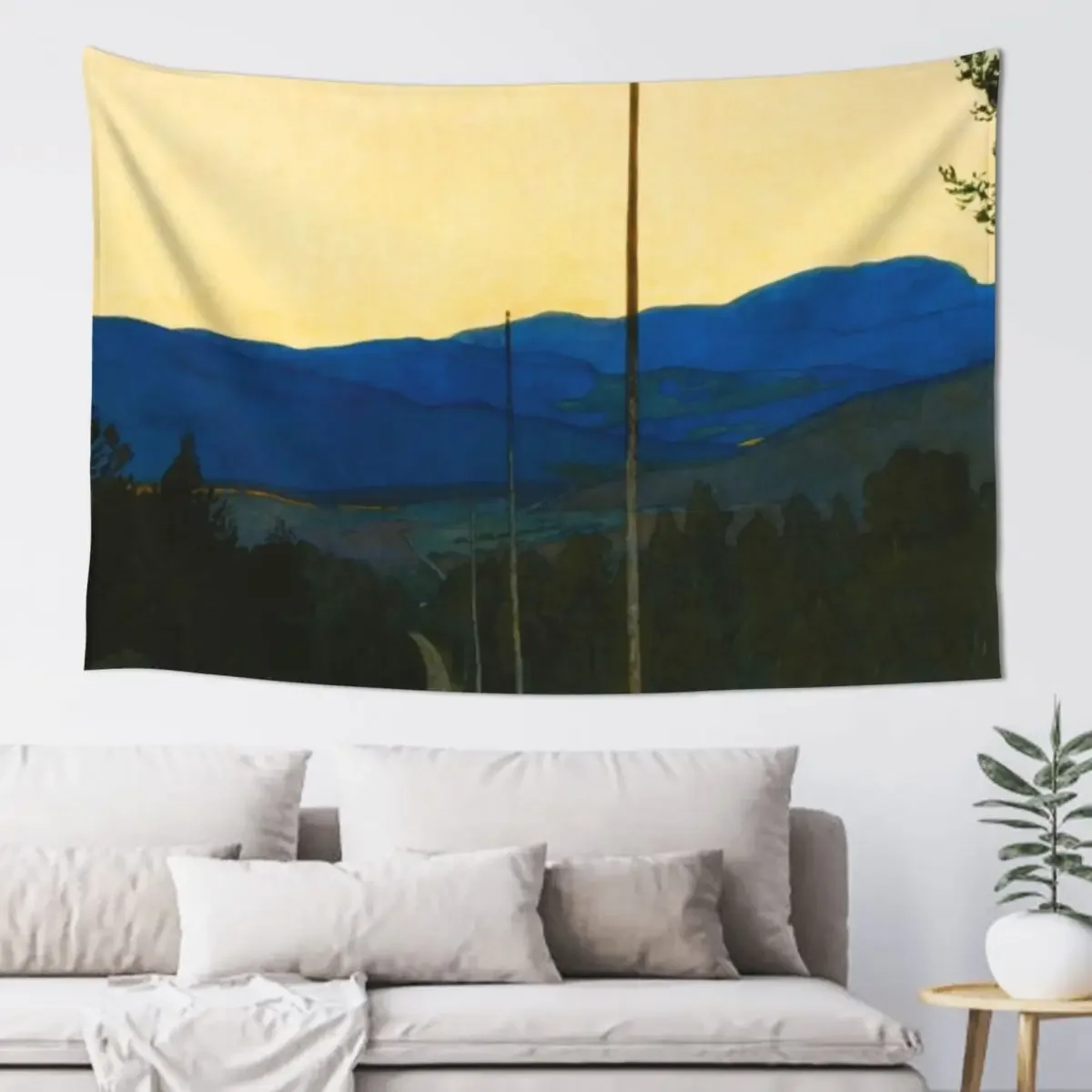 Harald Sohlberg The country road Tapestry Carpet On The Wall Room Decor Korean Style Tapestry