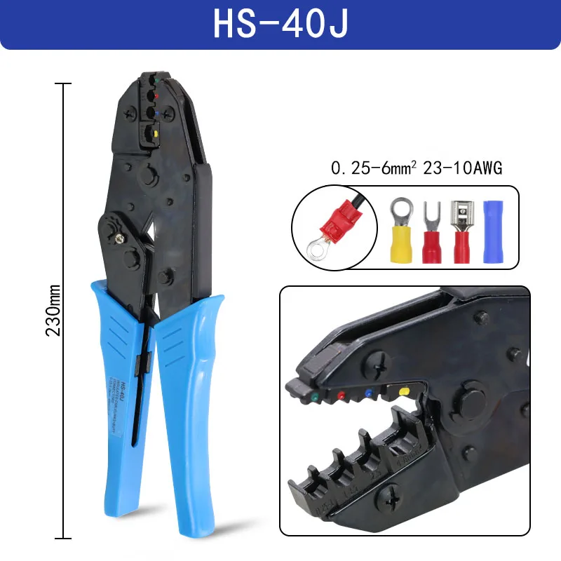 HS-30J 9-inch spine wheel crimping pliers pre insulated terminal HS-25J HS-40J