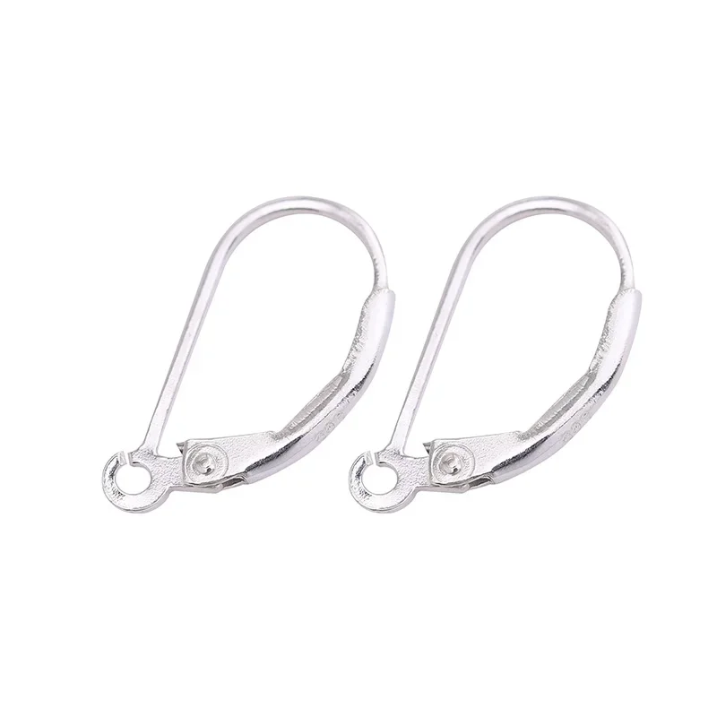 925 sterling silver hand diy semi-finished French ear hook handcrafted earrings material accessories for women