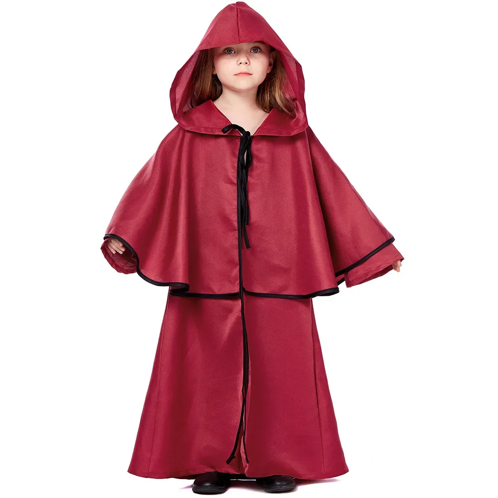 Robe Médiévale pour Enfant, Cosplay d'Halloween, Faucheuse Grim