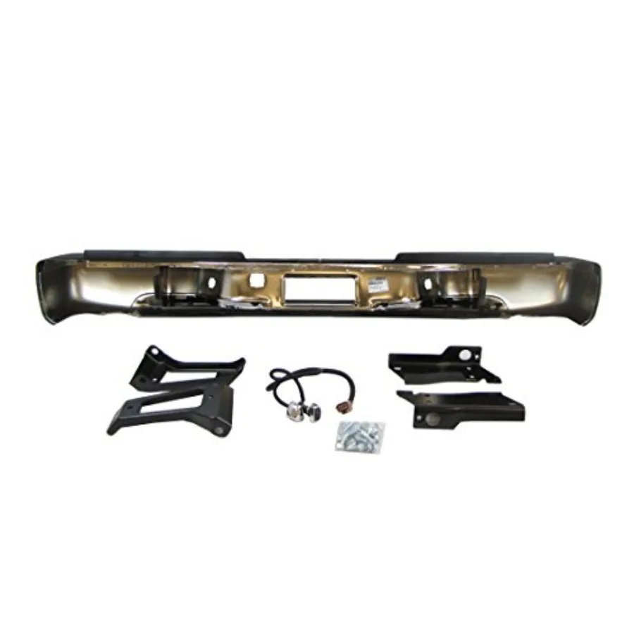 مجموعة المصد الخلفي الجديدة من الكروم لسيارة شيفروليه سيلفرادو وجي إم سي سييرا 2500HD 3500 شاحنات متينة من الكروم- #3