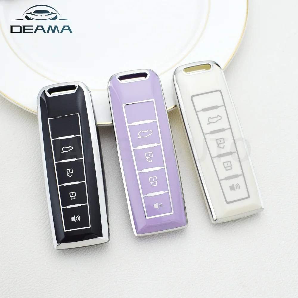 For Great Wall Tank 300 Wey VV7 Weipai Wey VV6 VV7GT VV5 Bestwey TPU Car Remote Key Case Cover Keychain Protector Accessories