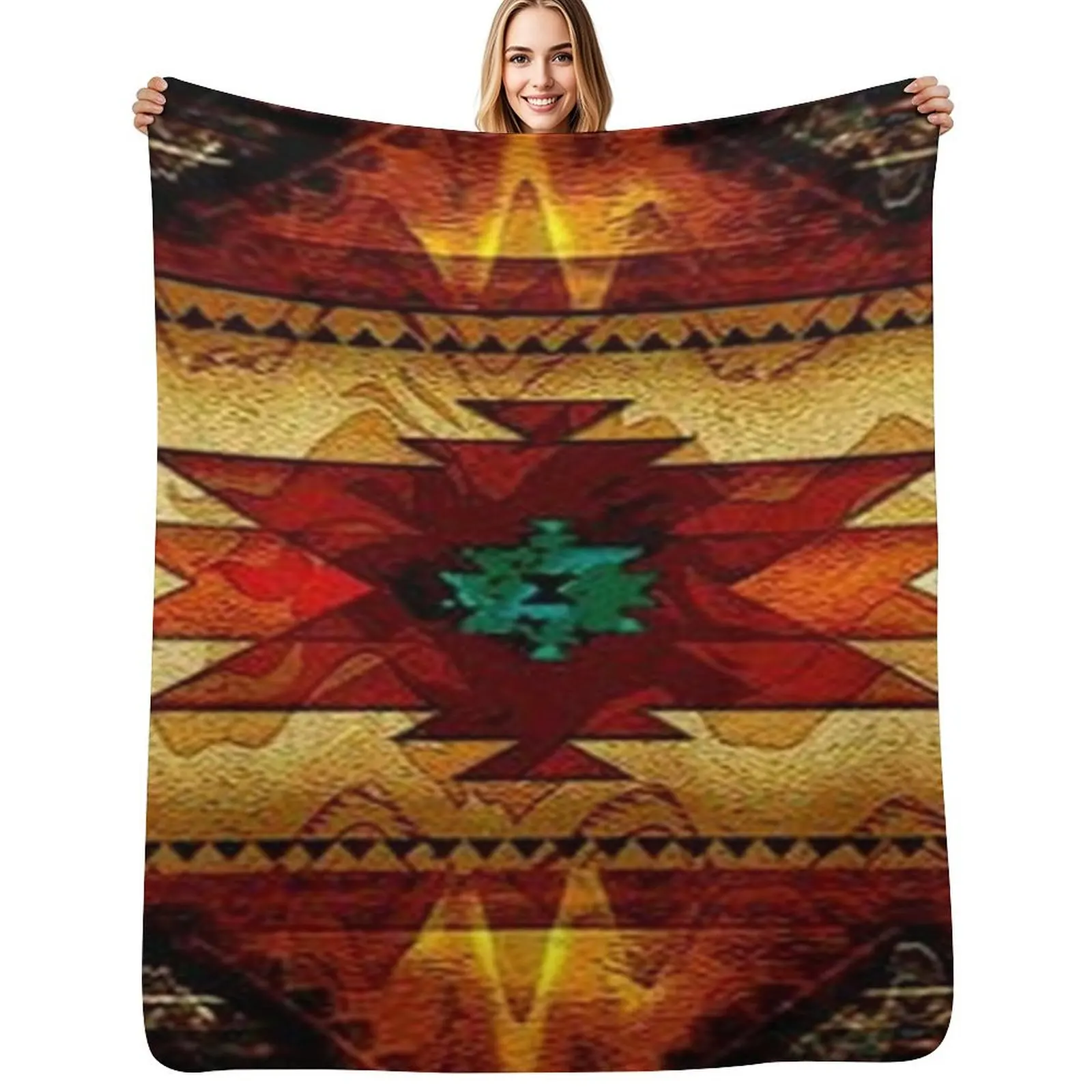 

y2k native Throw Blanket Spring Fall Cozy Throw Blanket for Couch