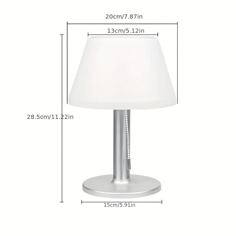 New European wind solar mushroom night light outdoor dining bar clear bar lamp Bedside table lamp dimmable table lamp