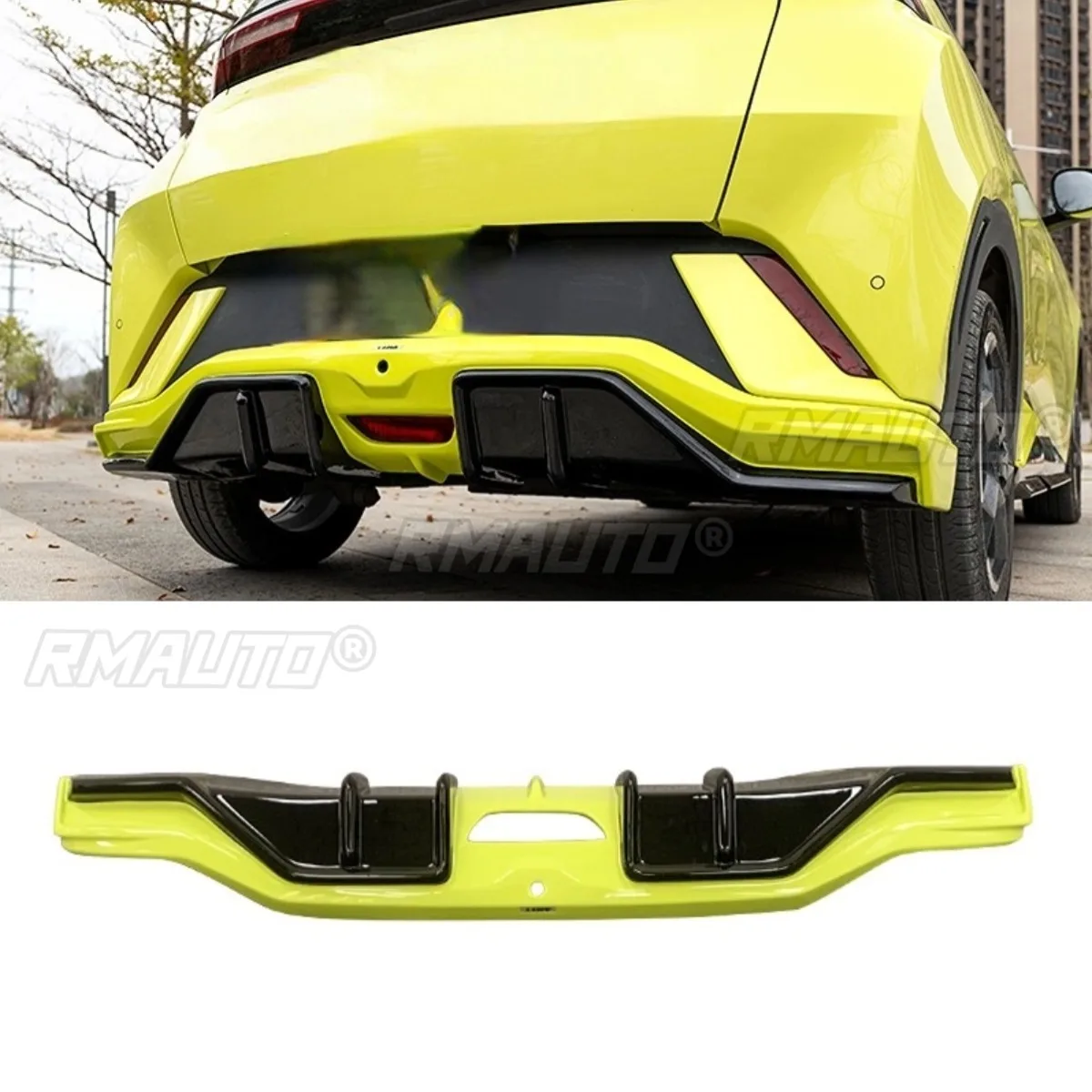 Yellow Car Front Rear Bumper Spoiler Lip Diffuser Modification For BYD Seagull 2023-2025 Side Skirt Lip Spoiler Accessories