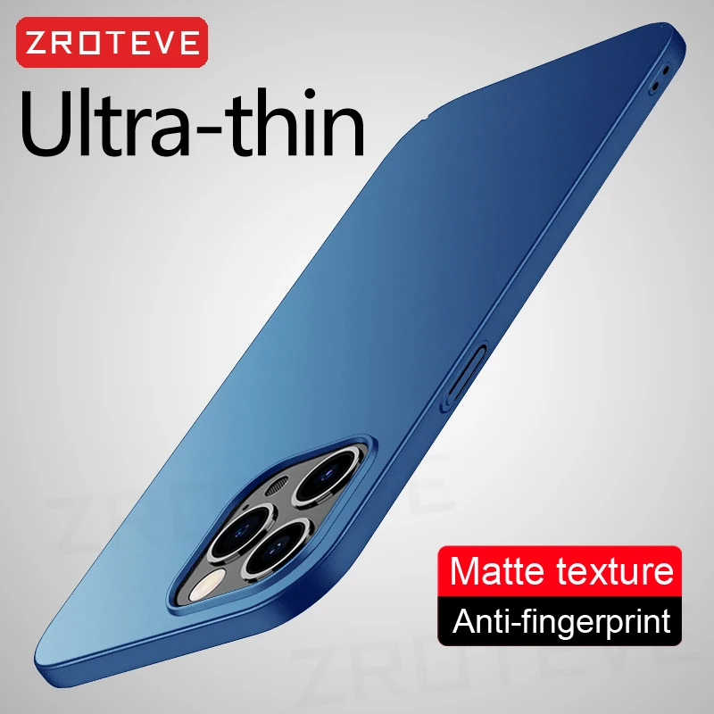 Per iPhone16 Pro Max ZROTEVE Cover rigida smerigliata sottile di lusso per iPhone 16 15 14 11 12 13 Mini 7 8 Plus SE3 SE 2022 custodia per telefono