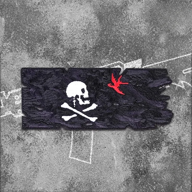 Jolly Roger Hook & Loop Patches  Tactical Outdoor Equipment Morale Badge Decoration for Clothes Backpack Applique image 6