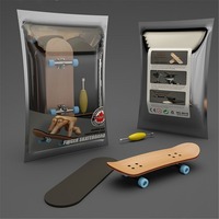 Mini Maple Finger Skateboard Desktop Sport Game Fingerboard Toys Mini Funny Cute Skate Gift Christmas for Boy Gift