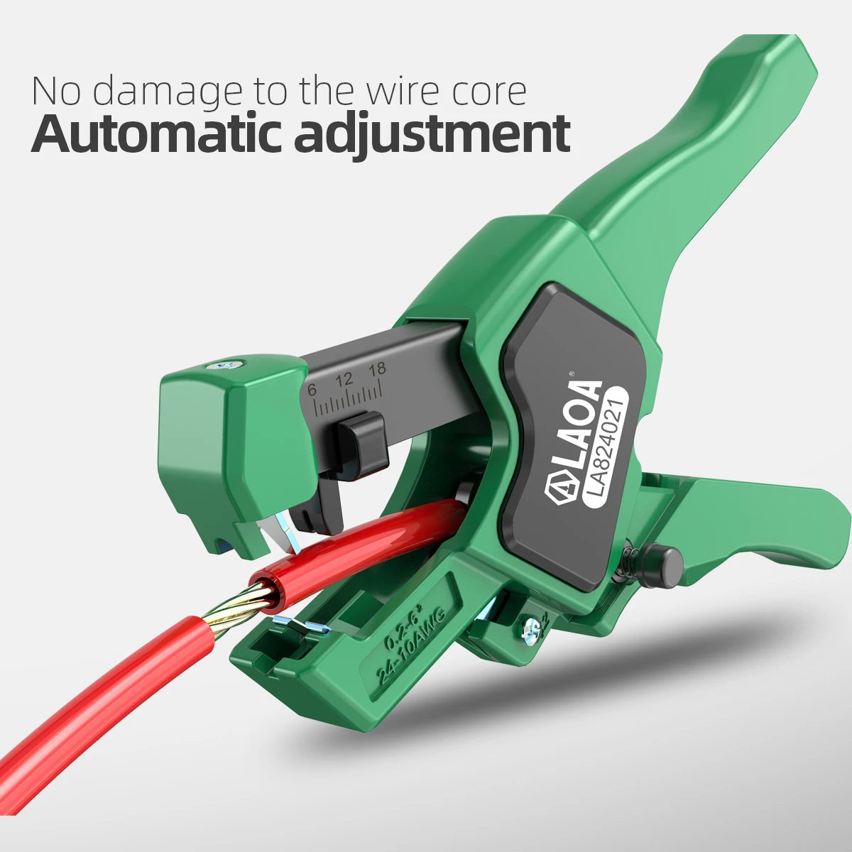 LAOA Industrial Fast Automatic Wire Stripper Electrician\'s Special Multifunctional Pliers Peeling Trimming Crimping Tool