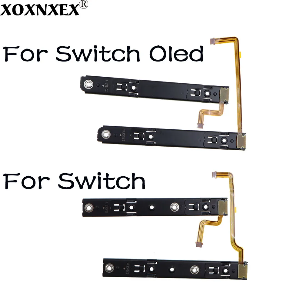 الجزء الأصلي من Repart للسكك الحديدية اليمنى واليسرى مع جزء تثبيت الكابلات المرنة لوحدة التحكم Nintendo Switch OLED NS Rebuild Track