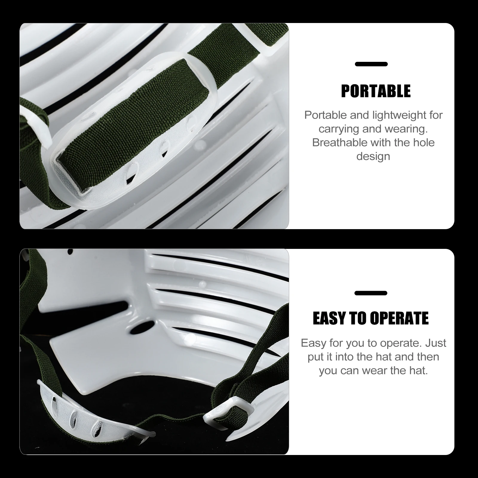 Anti Collision Safety Bump Hat Insert Cap Protective Skull Baseball Lightweight Portable Breathable Easy Storage