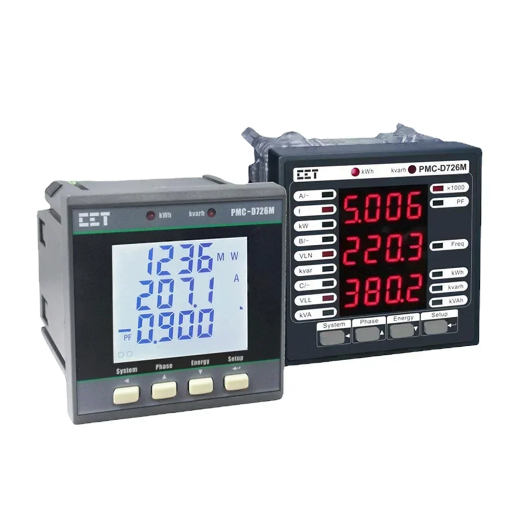 for PMC-D726M Three Phase Backlight LCD Digit Multifunction Panel Power Meter