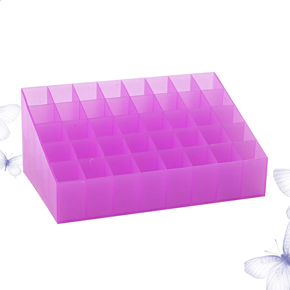 

40 Slots Holder Durable Portable Lipstick Storage Box Jewelry Organizer for Earrings Rings Beads Lipstick Storage Case